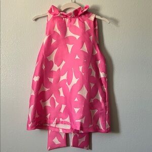 Tuckernuck Vibrant Pink and White Dress